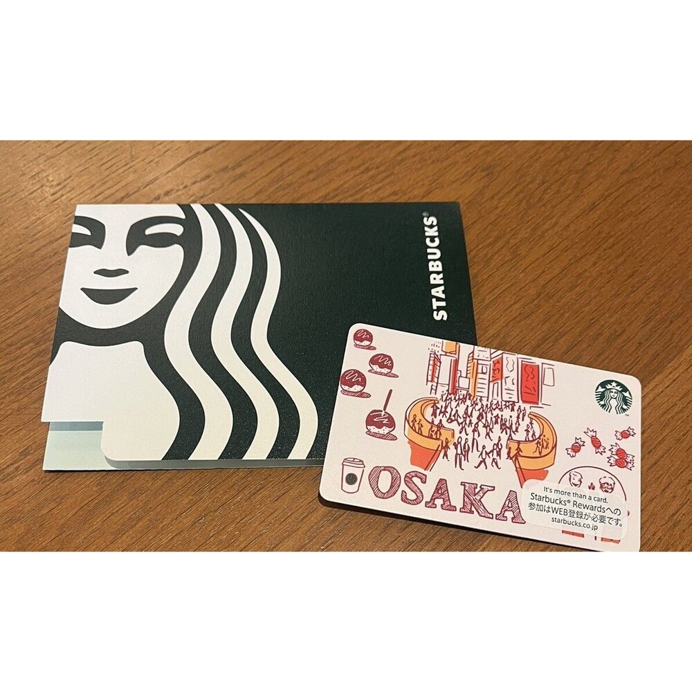 Starbucks Card JAPAN 2021 #6194 Been There OSAKA Limited w/PIN Covered 079